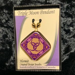 Handmade Triple Crescent Pendant